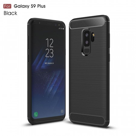 TPU Deksel Carbon for Galaxy S9 Plus svart