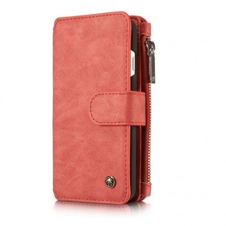 CaseMe 2-i-1 Lommebok deksel iPhone 7 Plus/8 Plus rød