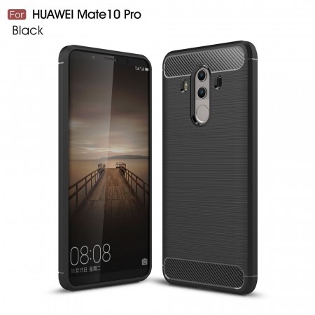 TPU Deksel Carbon for Huawei Mate 10 Pro svart