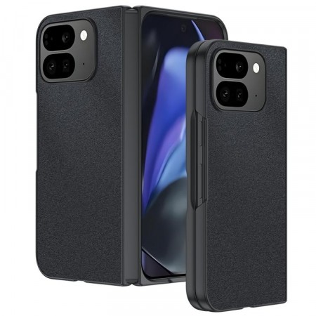 Tech-Flex TPU Deksel med PU-lær Google Pixel 10 Pro Fold svart