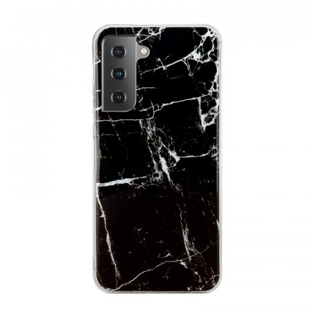 Fashion TPU Deksel Samsung Galaxy S21 - Marmor svart