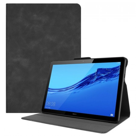 Deksel Cowhide til Huawei MediaPad T5 10" svart
