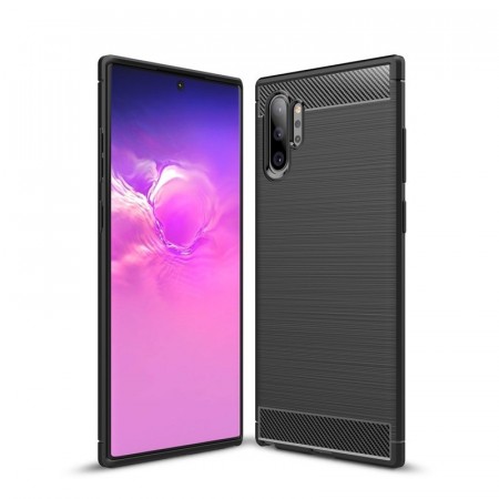 Tech-Flex TPU Deksel Carbon for Galaxy Note10+ Plus svart