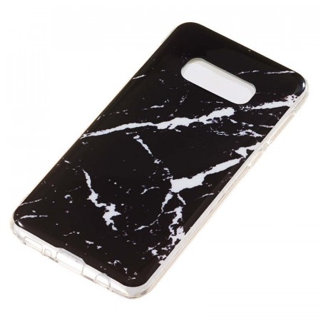 TPU Deksel for Galaxy S10e - svart Marmor