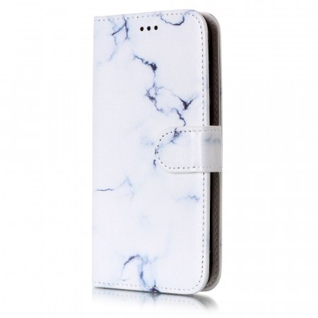 Lommebok deksel for Galaxy J5 - Hvit marmor (2017)