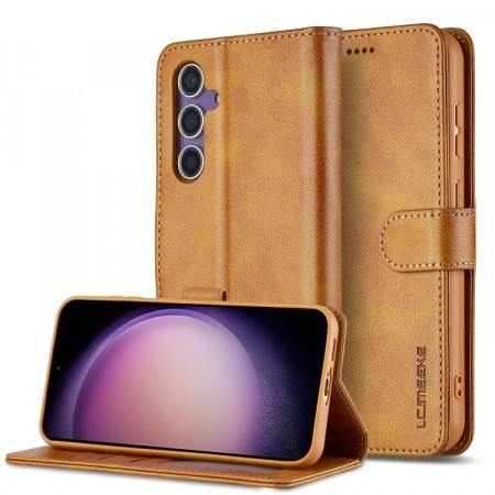 LC.IMEEKE Lommebok deksel for Samsung Galaxy A16 cognac