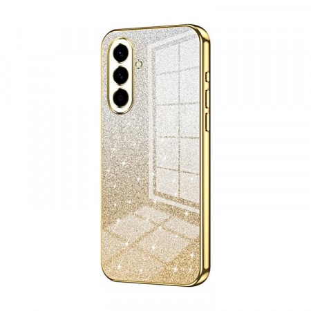 Fashion TPU Deksel Glitter Powder Samsung Galaxy A37 5G - Gull