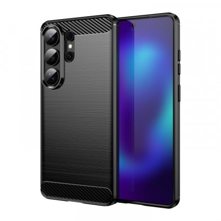 Tech-Flex Deksel karbonfiber for Samsung Galaxy S26 Ultra 5G svart