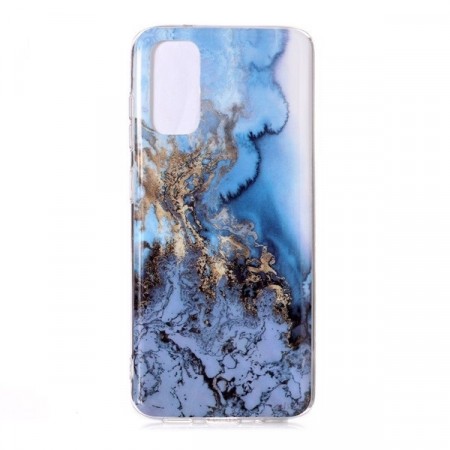 Fashion TPU Deksel Samsung Galaxy S20 - Blå Marmor