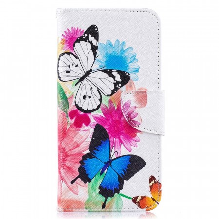 Lommebok deksel til Samsung Galaxy A10 - Butterfly