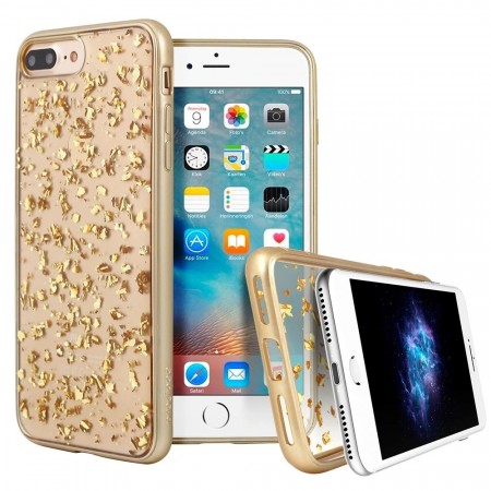 Prodigee Diamond Flower TPU Deksel for iPhone 7 Plus/8 Plus gull