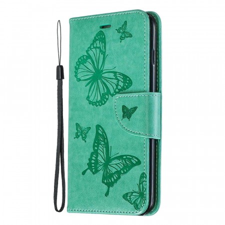 Lommebok deksel til iPhone 7 Plus/8 Plus - Grønn Butterfly