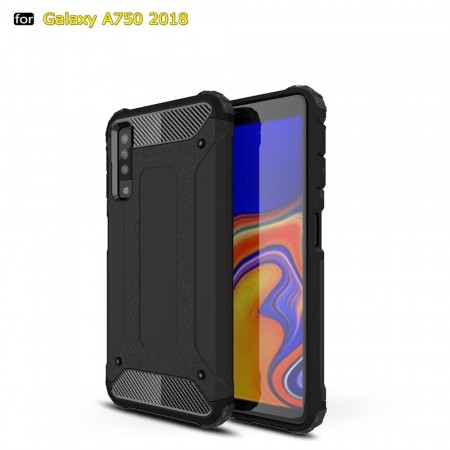 Armor Hybrid TPU + PC Deksel Galaxy A7 (2018) svart