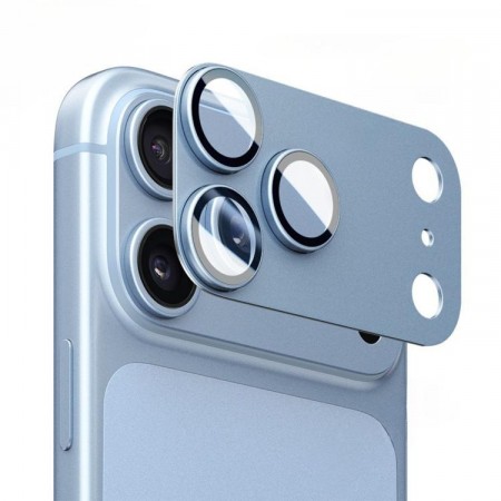 Kalebol kamerabeskyttelse Glass Metall til iPhone 18 Pro - Blå