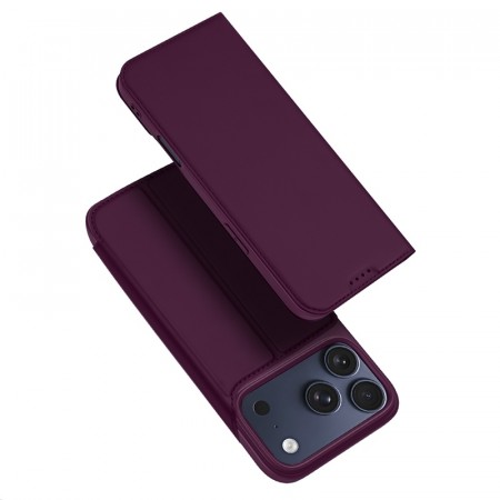 Dux Ducis Skin Pro Series Flip deksel iPhone 18 Pro Dark Cherry