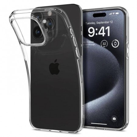 Spigen TPU deksel iPhone 15 Pro Liquid Crystal Clear