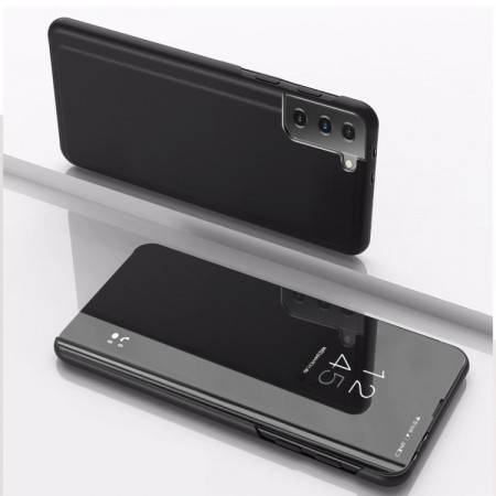 Lux Mirror View Flip deksel Samsung Galaxy S21 5G svart
