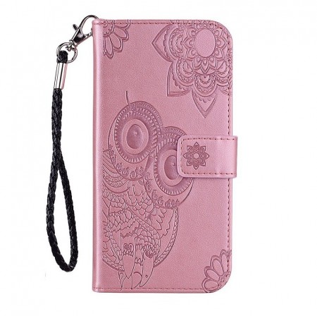 Deksel til iPhone XS Max - Owl mønster rosa