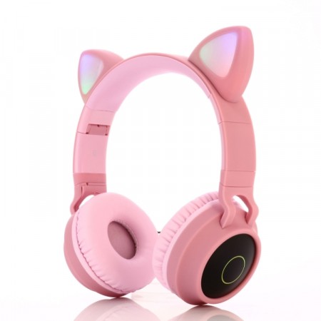 Bluetooth Cat Ear Barn Hodetelefoner - rosa