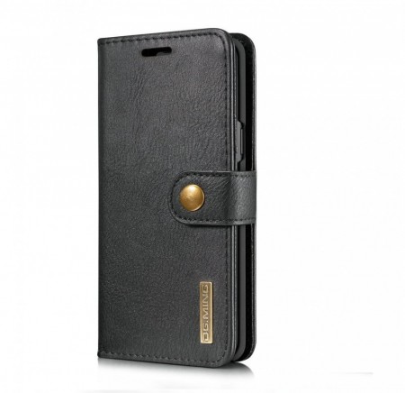 DG.Ming 2-i-1 Lommebok-deksel I Lær Galaxy S9 Plus svart
