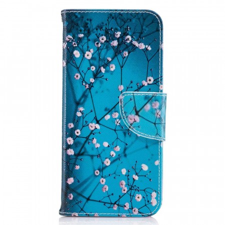 Lommebok deksel til Galaxy S8 - rosa blomster