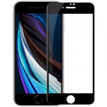 Herdet Glass skjermbeskytter iPhone 7/8/SE (2020/2022) svart kant