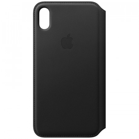 Apple skinndeksel Folio iPhone XS Max sort