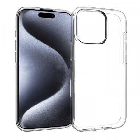 Tech-Flex TPU Deksel for iPhone 16 Pro Gjennomsiktig