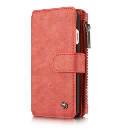 CaseMe 2-i-1 Lommebok deksel Galaxy S8 rød