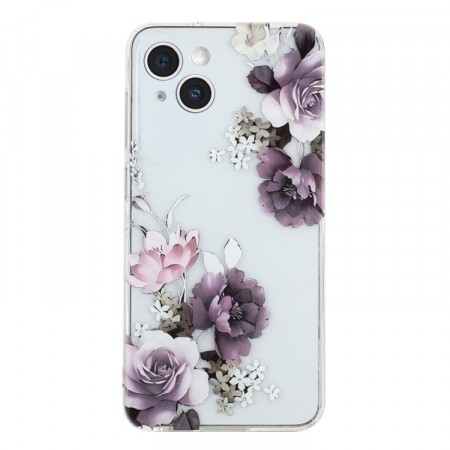 Fashion TPU Deksel for iPhone 15 - blomster