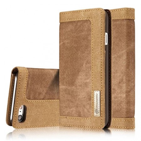 CaseMe canvas deksel for iPhone 7/8 brun