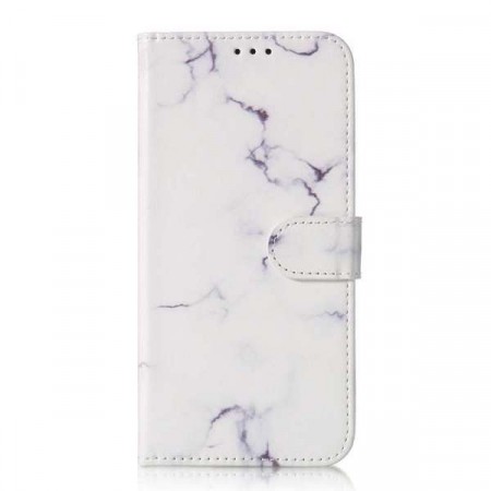 Lommebok deksel for Samsung Galaxy S10 hvit marmor