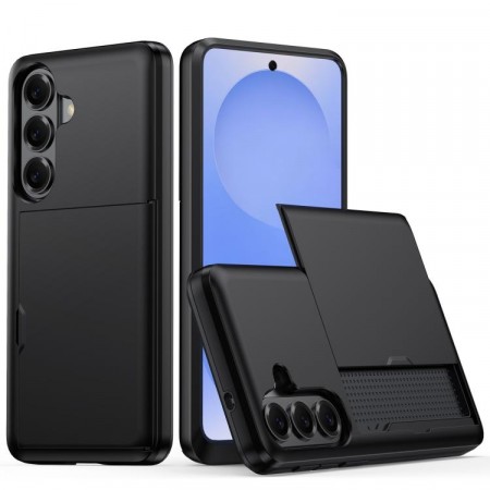 Hybrid Deksel plass til kort Samsung Galaxy S26 5G svart