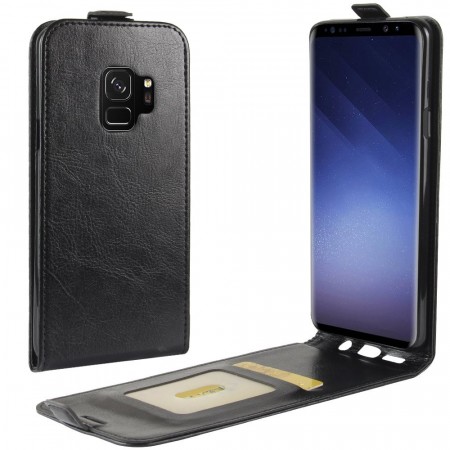 Deksel Vertikalt Flipp for Samsung Galaxy S9 svart