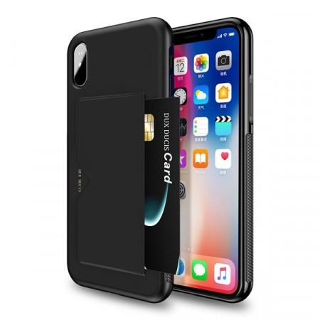 iPhone XR Dux Ducis Pocard - Svart