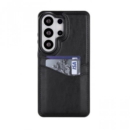 Tech-Flex Deksel med plass til kort Samsung Galaxy S25 Ultra 5G svart