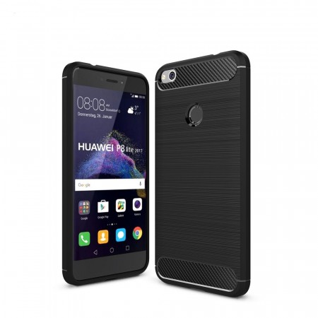 Tech-Flex TPU Deksel Carbon Huawei Honor 8 Lite svart