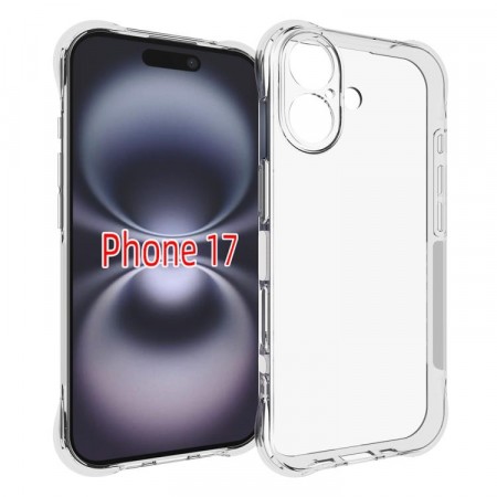 Tech-Flex TPU Støtsikkert Deksel iPhone 17 Gjennomsiktig