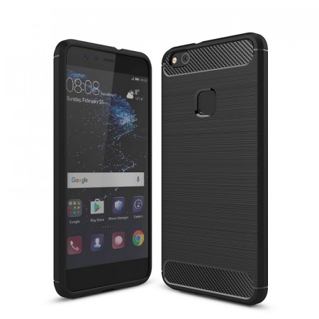 Tech-Flex TPU Deksel Carbon for Huawei P10 Lite svart