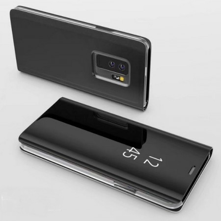 Lux Mirror View Flip deksel Galaxy S9 Plus svart