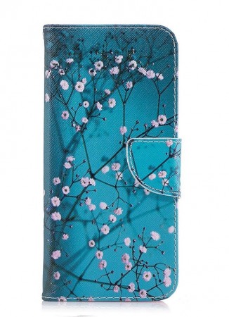Lommebok deksel til Galaxy S9 plus - Rosa blomster