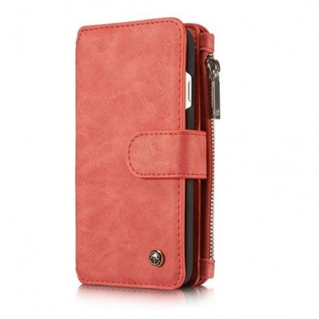 CaseMe 2-i-1 Lommebok deksel Galaxy S8 Plus rød