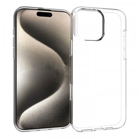 Tech-Flex TPU Deksel for iPhone 16 Pro Max Gjennomsiktig