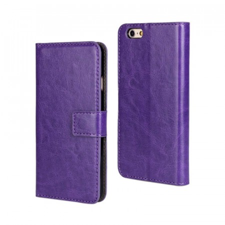 Lommebok deksel for iPhone 6 / 6S lilla