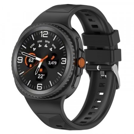 Samsung Galaxy Watch 8 44/40 mm Silikon Sportsreim - Svart