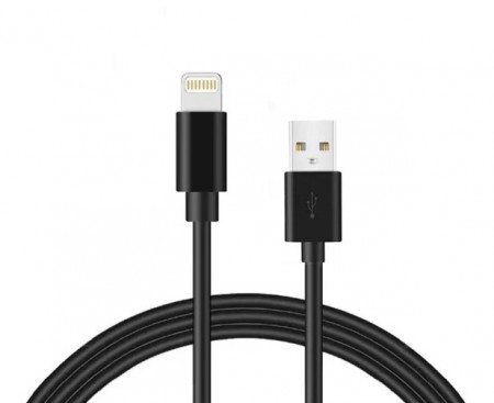 Lightning til USB Kabel - 1 M svart