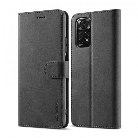 LC.IMEEKE Lommebok deksel for Xiaomi Redmi Note 11 Pro 5G svart