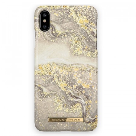 iDeal Of Sweden iPhone X/XS Fashion Case - Sparkle greige-marmor