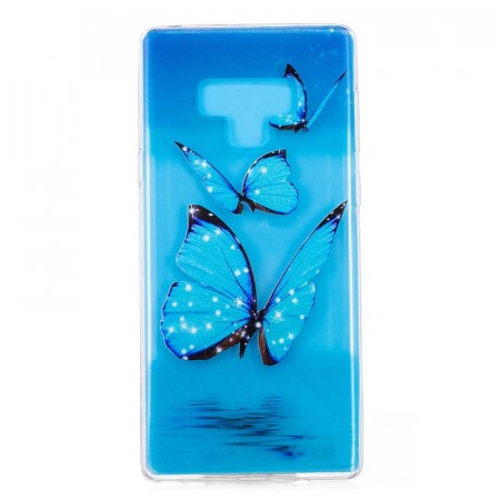 TPU Deksel Samsung Galaxy Note 9 - Blue Butterfly