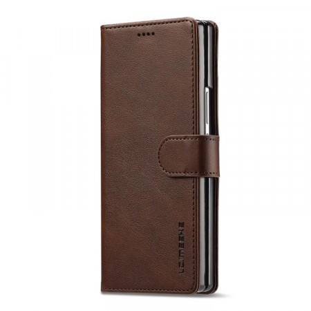 LC.IMEEKE lommebok deksel for Samsung Galaxy Z Fold 8 Ultra 5G brun